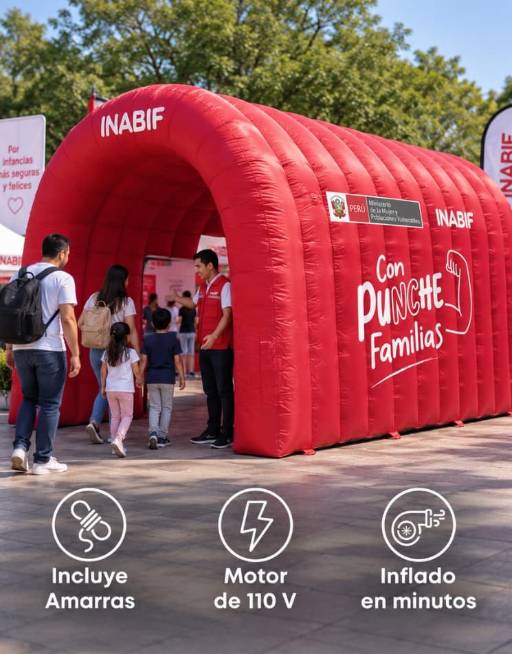 túnel inflable publicitario beneficios